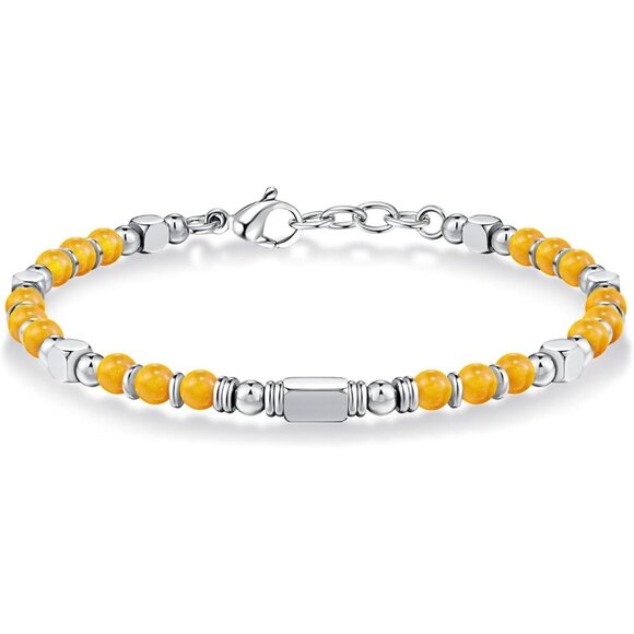 Orange Boho Beaded Bracelets for Women Trendy Jewelry Gifts for Lover, Mom - Picture 1 of 7